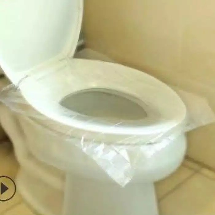 Tissue Alas Duduk Closet Toilet Seat Cover Tisu Tatak Wc Plastik / TISSUE DUDUKAN TOILET