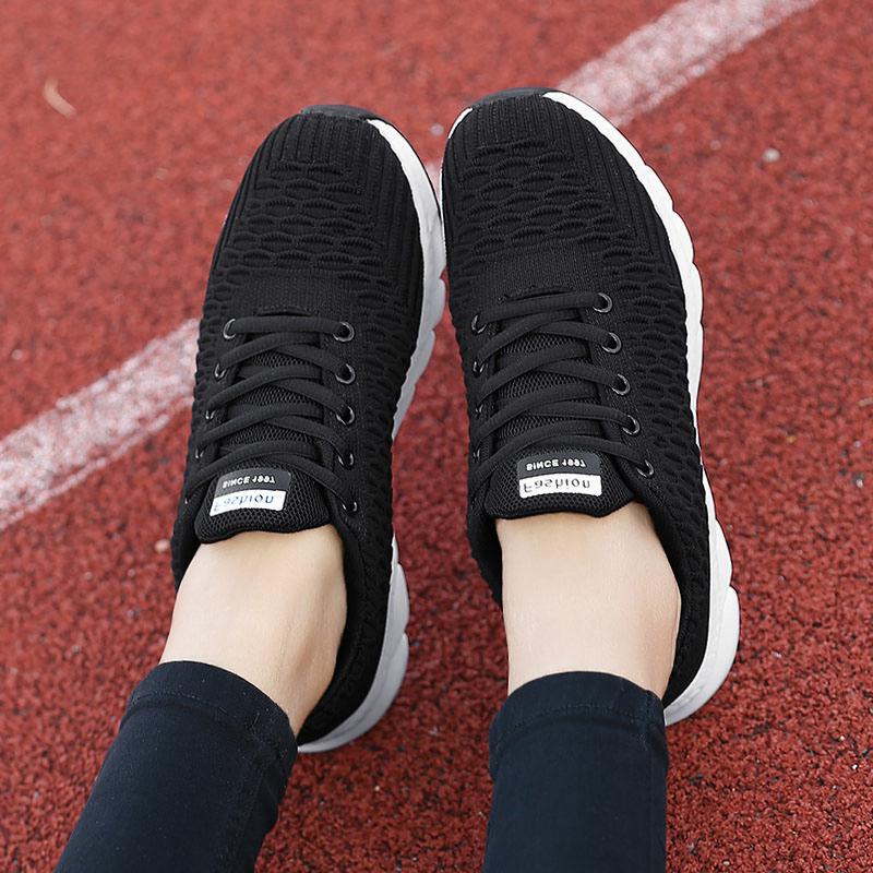  Sepatu  Sneakers  Wanita Sport Kets Running Hitam Murah  