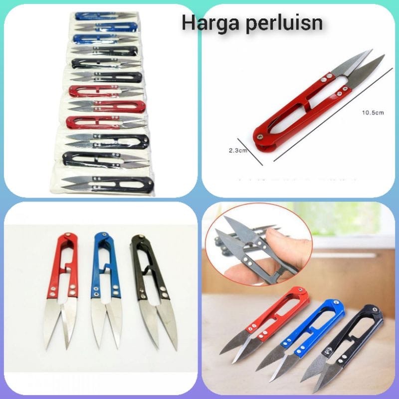 12 pcs 1 Renceng 1 LusinGunting Benang Tajam / Gunting Benang Kangyan