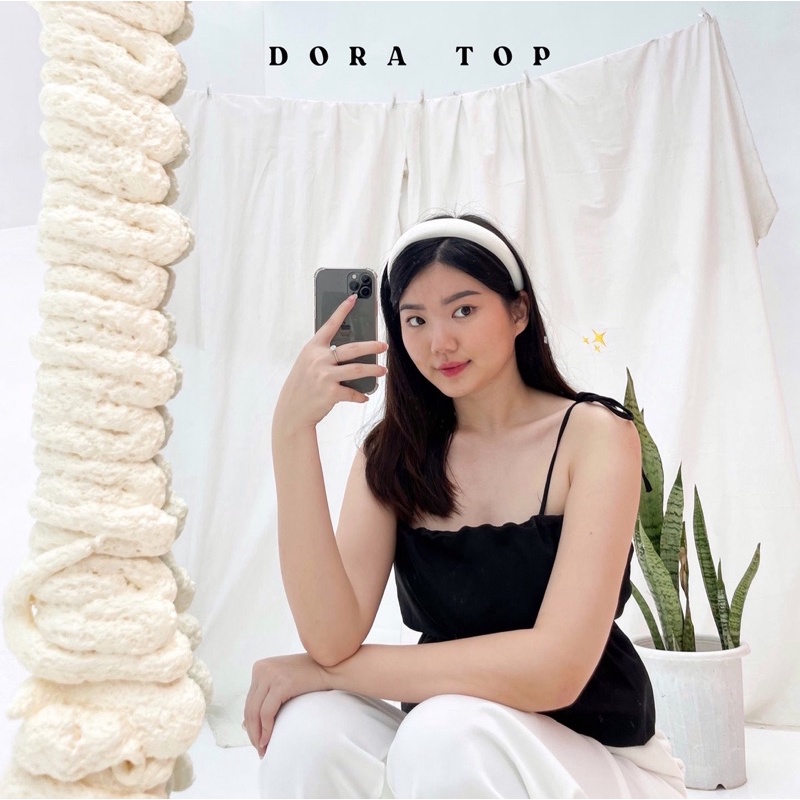 DORA TOP - ATASAN SPAGHETTI STRAPS PREMIUM WANITA