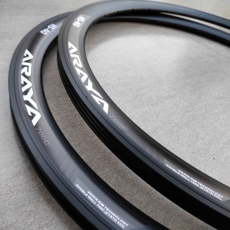 Velg Rim 700c Sepeda Fixie Roadbike 32 Hole ARAYA KS-40 Doubel Wall / Velg 700c Alloy BRAKELINE 32H-1