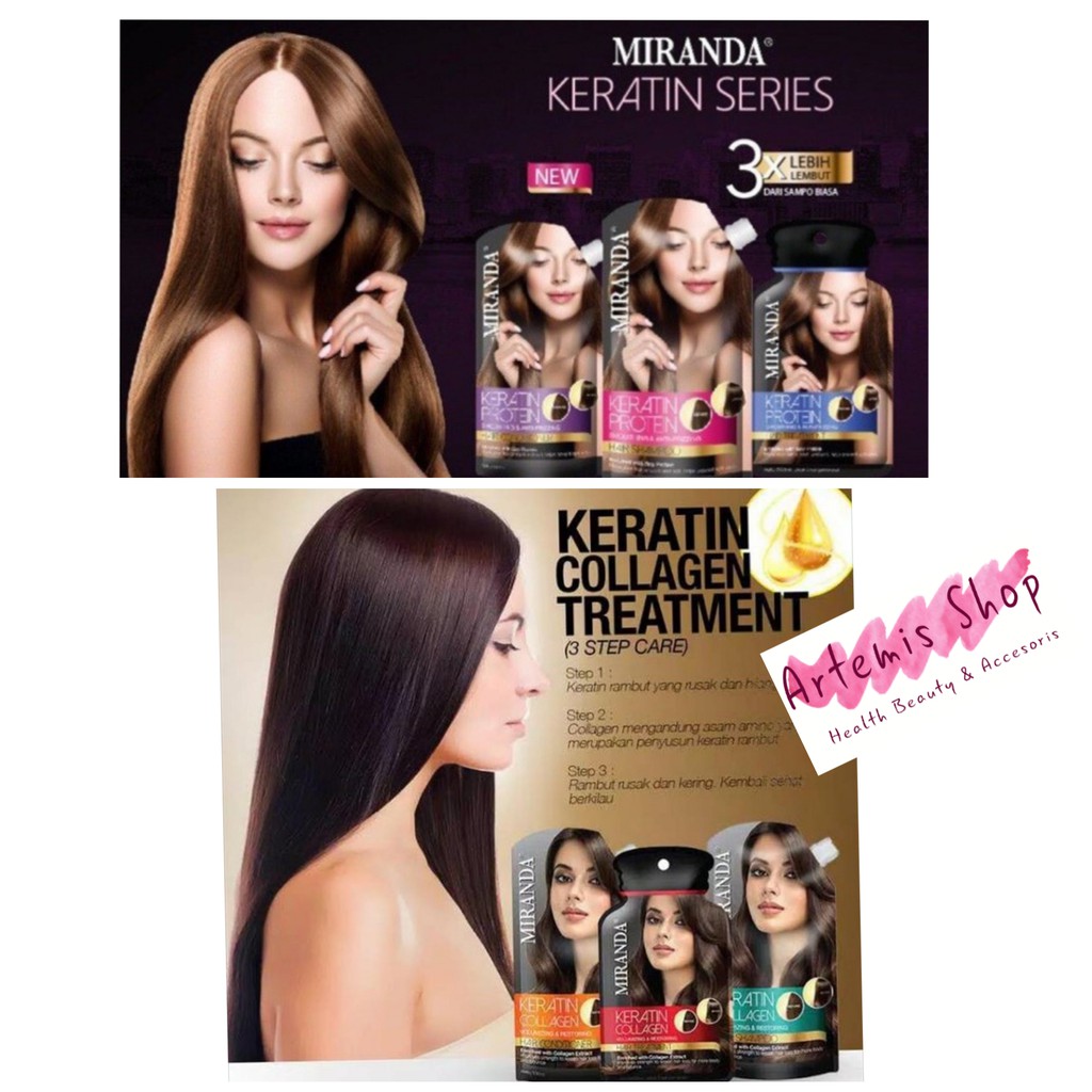 Miranda Keratin Collagen | Protein Series | Shampoo | Conditioner | Hair Treatment 100ml