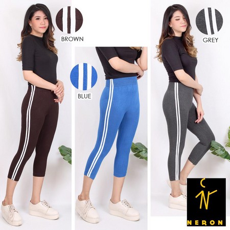 Legging List Polos 7 8 Bisa Buat Olahraga Jumbo