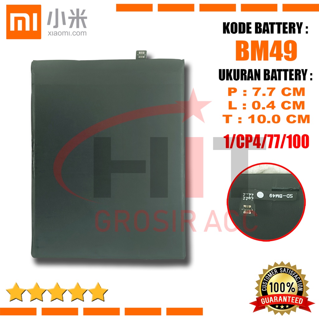 Baterai Battery Original XIAOMI BM49 , BM-49 Mi MAX