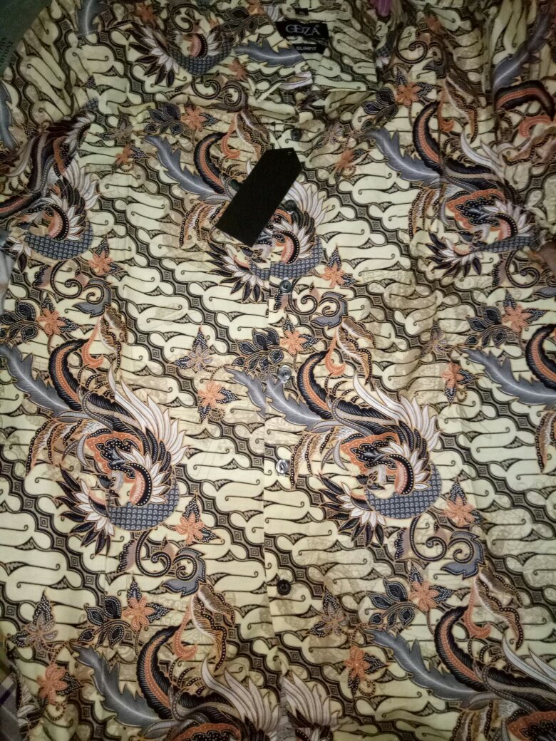 Kemeja Batik Pria Slim Fit Baju Batik Pria Slim Fit Batik Katun Printing Lbl425