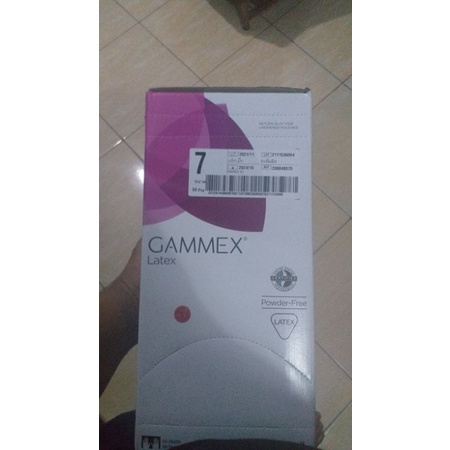 sarung tangan steril Gamex uk 7 Powder free