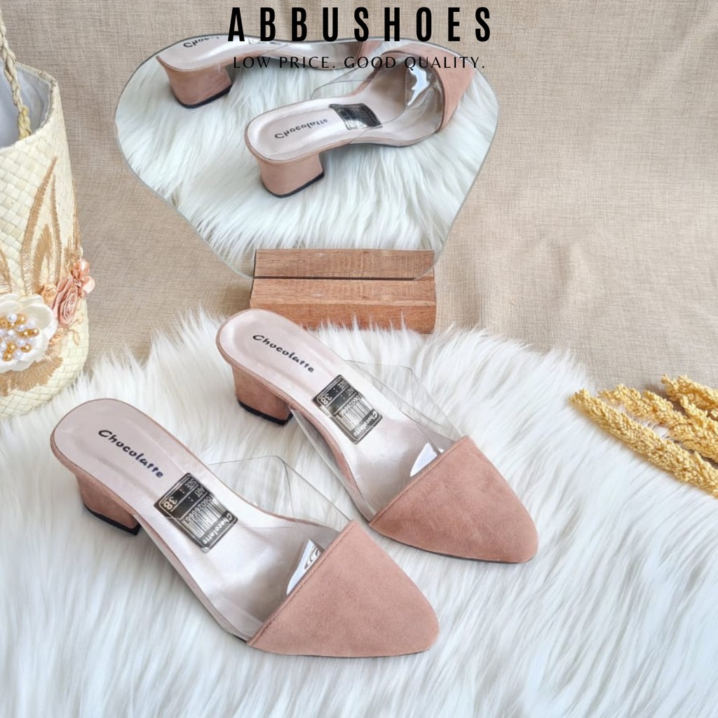 COD ABBUSHOES AMT 05 SEPATU HAK MIKA TERBARU CANTIK