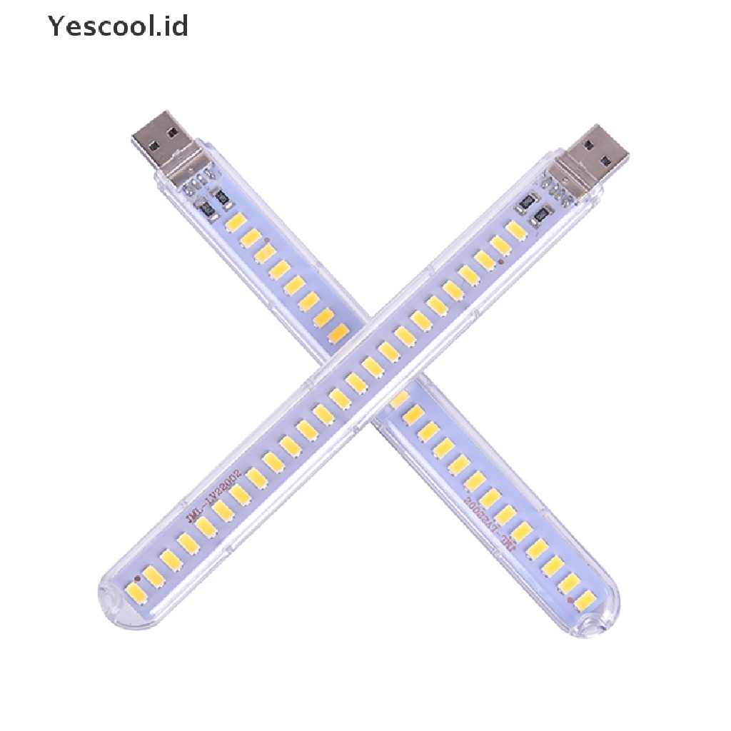 (Yescool) Lampu Baca 24-LED 5V 12W Dengan Port USB