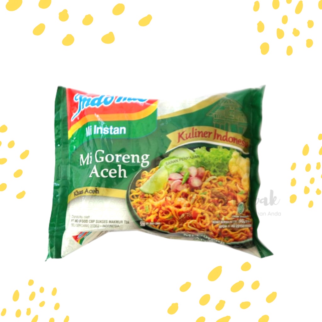 Indomie Aceh Mie Goreng 1pcs - Indomi Mie Instan