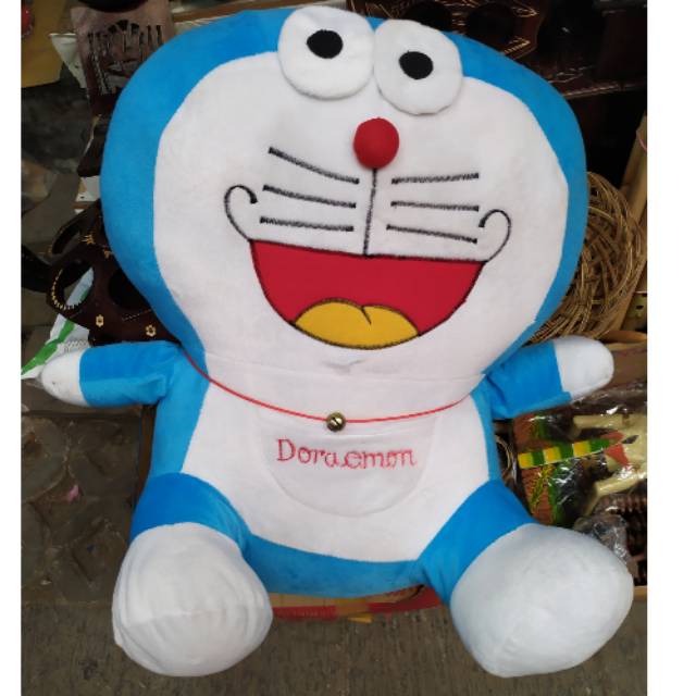 (BISA COD) BONEKA DORAEMON UKURAN JUMBO 65x61 cm ISI DAKRON - KADO WISUDA MAINAN ANAK MURAH