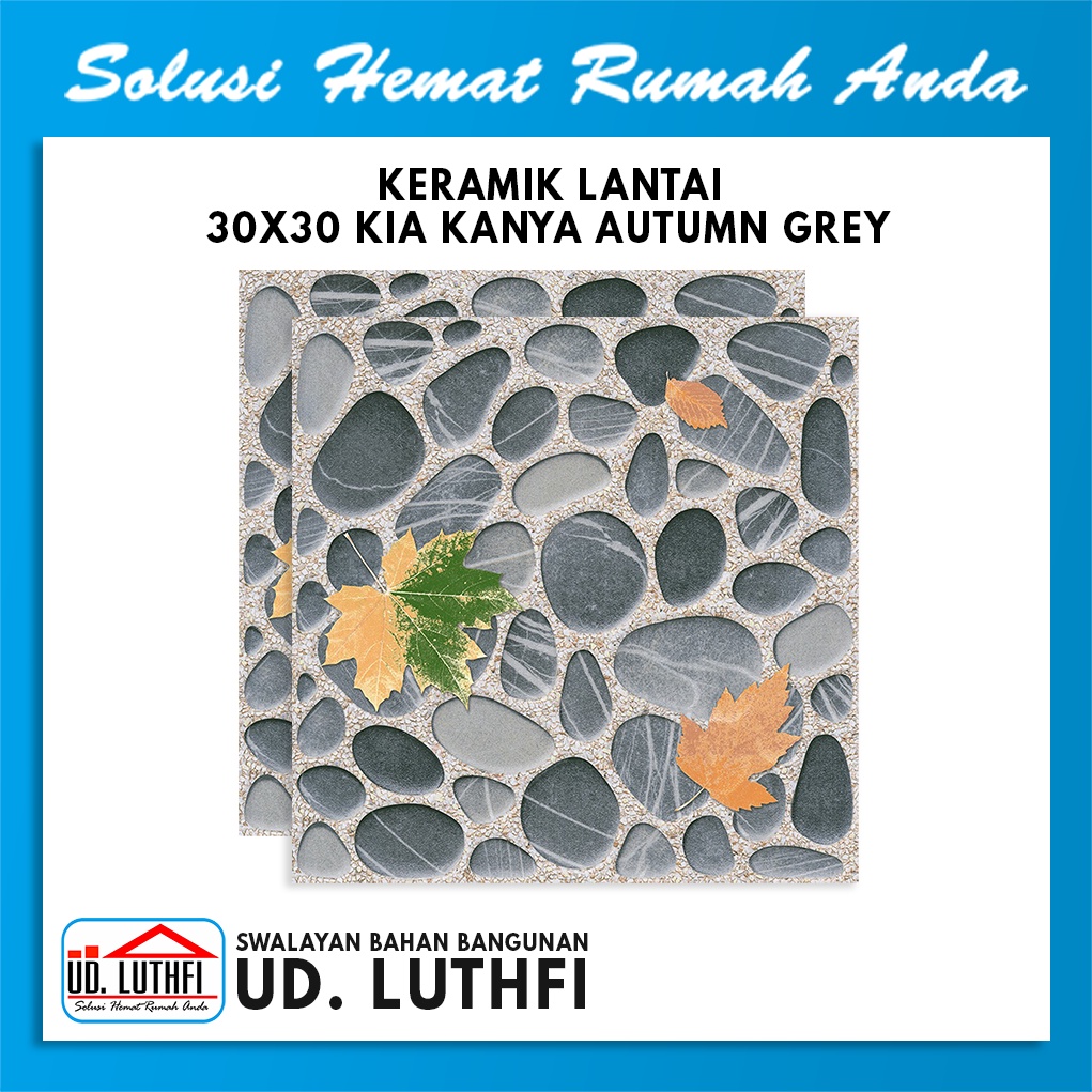 Keramik Lantai Taman Kamar Mandi 30x30 KIA Kanya Autumn Grey