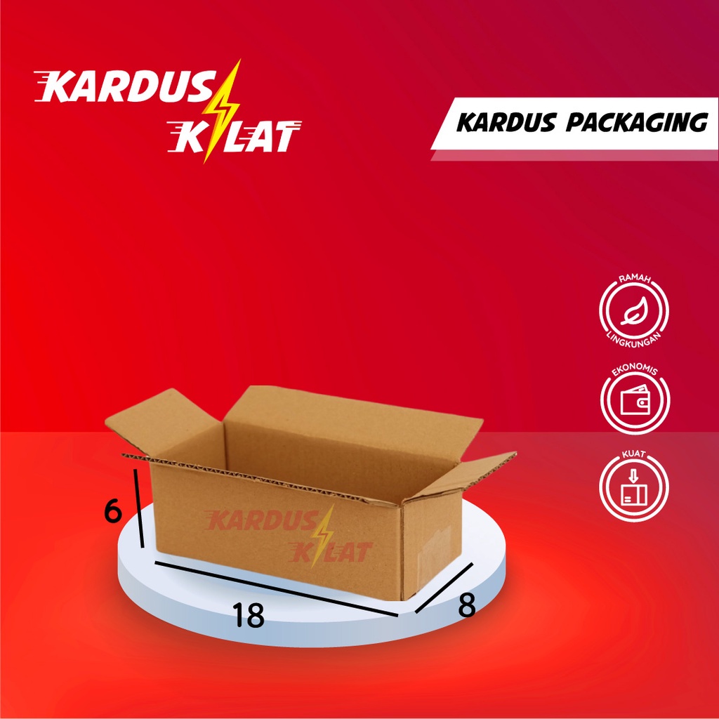 

Kardus Packing 18x8x6 - Kemasan Karton Box Dus Kotak Packaging Kecil Polos Murah Baru