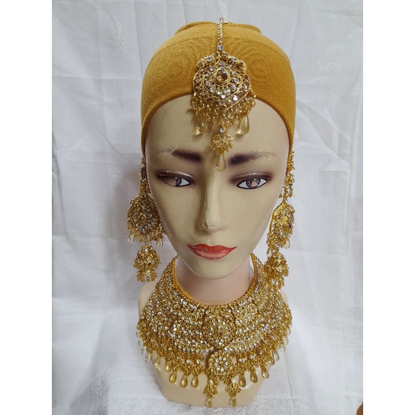 Perhiasan pengantin India//Bridal wedding//Jodha set