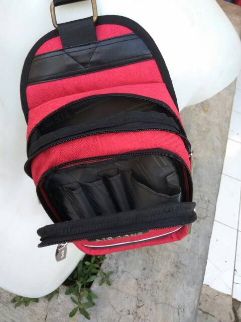 Tas Pinggang Waistbag 2 Kantong Bisa Slempang Pria