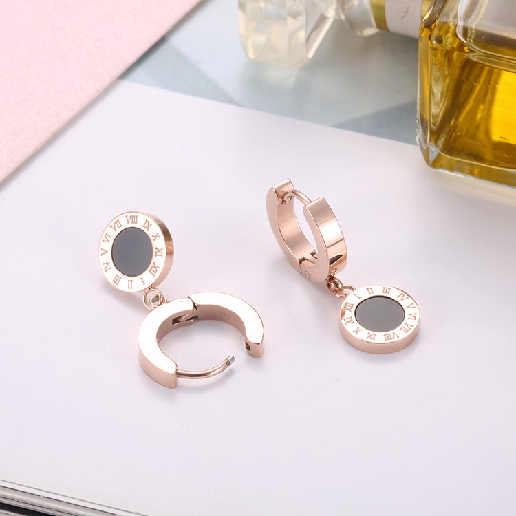 Anting hoop Wanita Titanium korea style Anti karat - ercassia