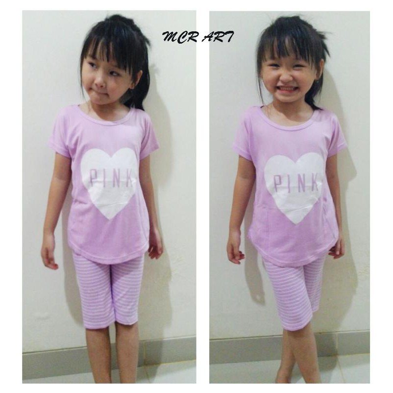 Baju Tidur Setelan Anak Cewek Perempuan Lucu - Piyama Korean Style