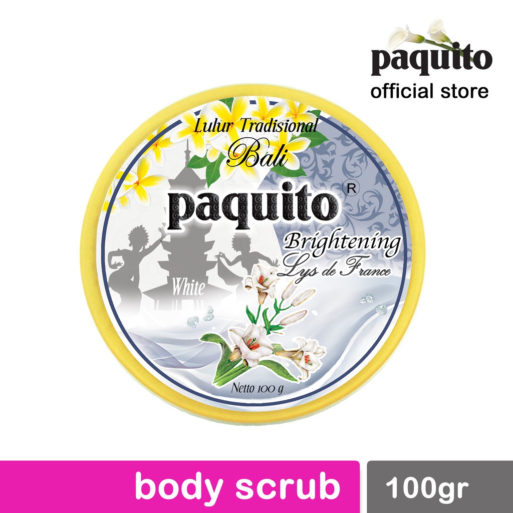 PAQUITO LULUR TRADISIONAL 100GR BODY PERONTOK KULIT MATI KOSMETIK