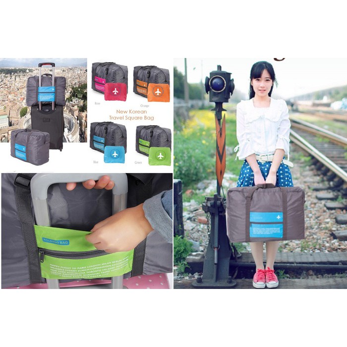 Foldable Travel Luggage Bag Tas Travelling Praktis &amp; Besar