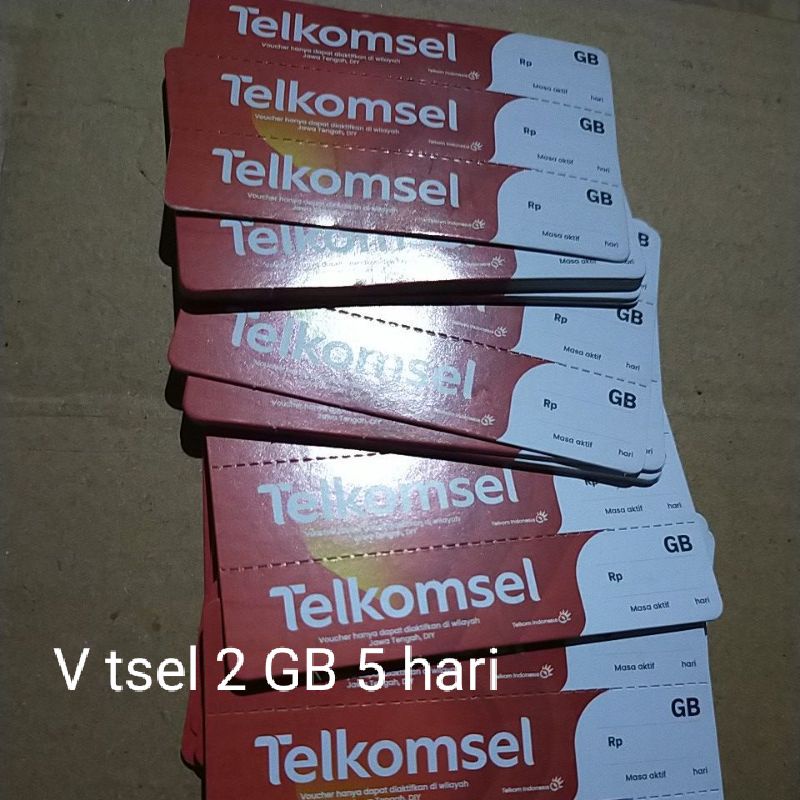 Voucher Telkomsel 2 GB 3 hari SumBagUt/zona 1