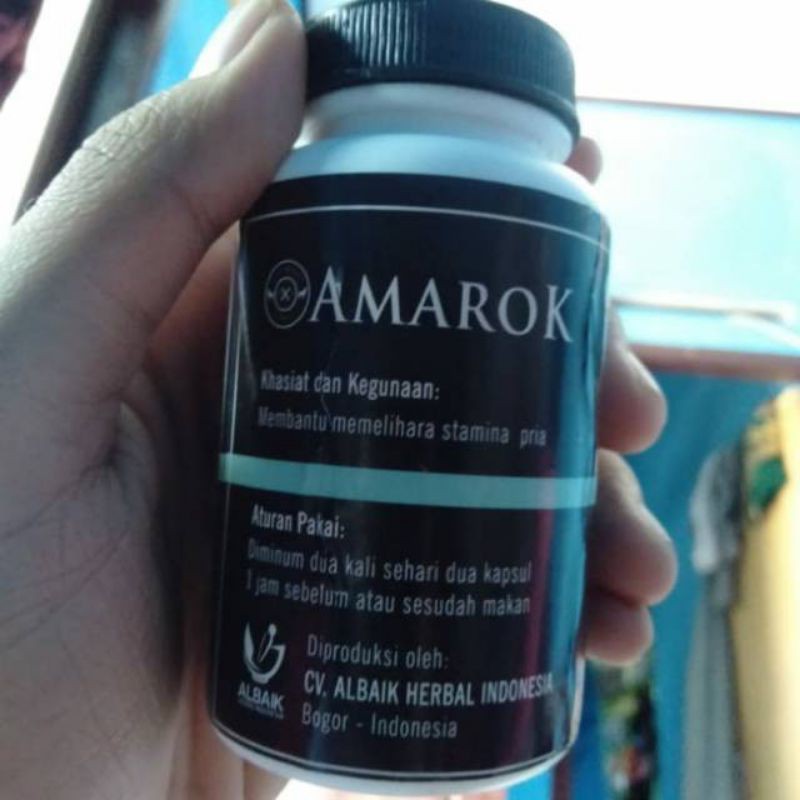 AMAROK ORIGINAL OBAT AMAROK ASLI STAMINA KUAT PRIA BPOM