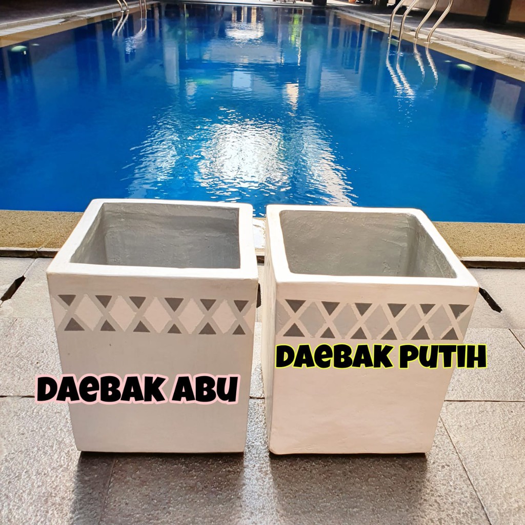 Pot Gerabah Kotak Mewah dan Unik Model Kotak