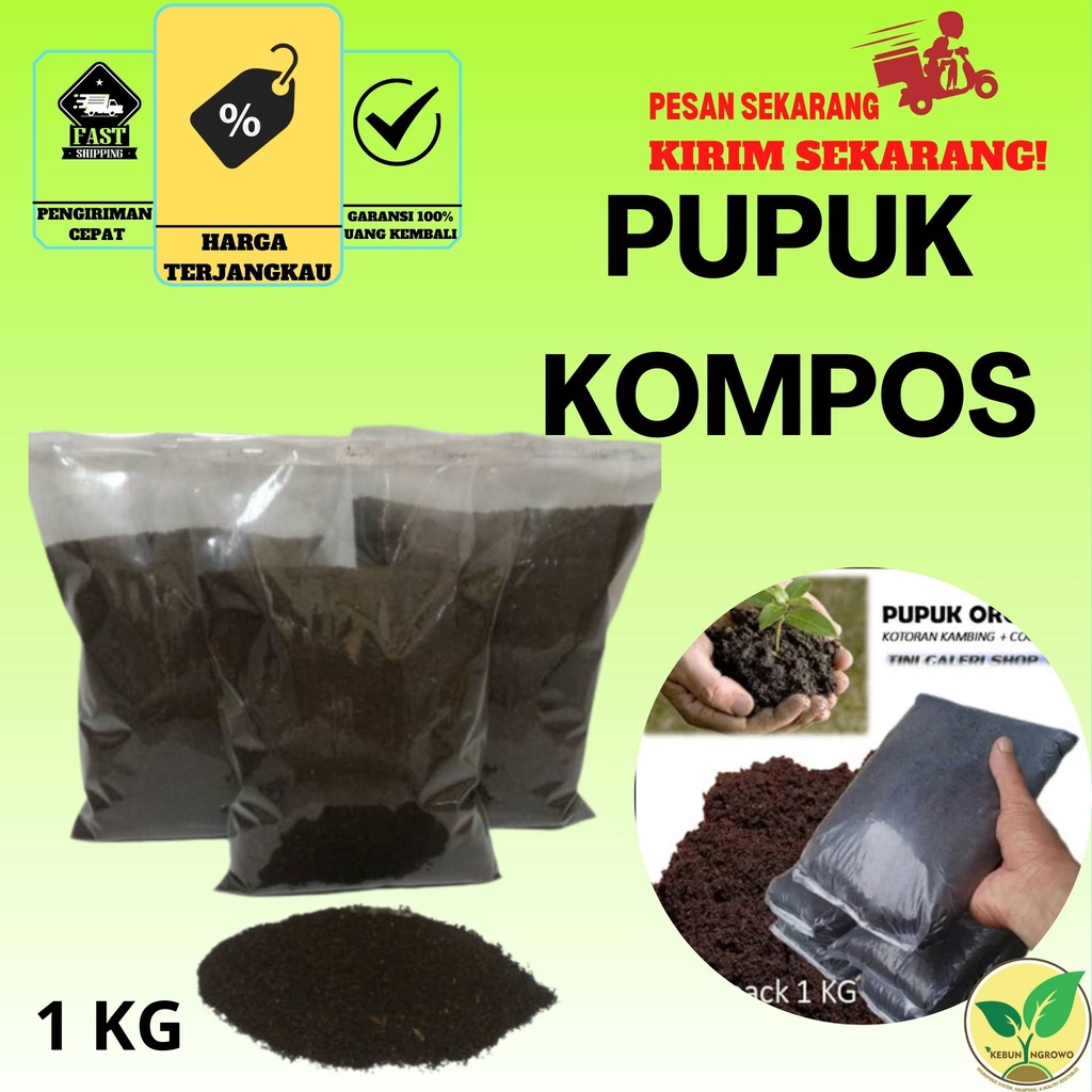 Pupuk Komppos Kotoran Kambing Gilingan Halus 1 kg