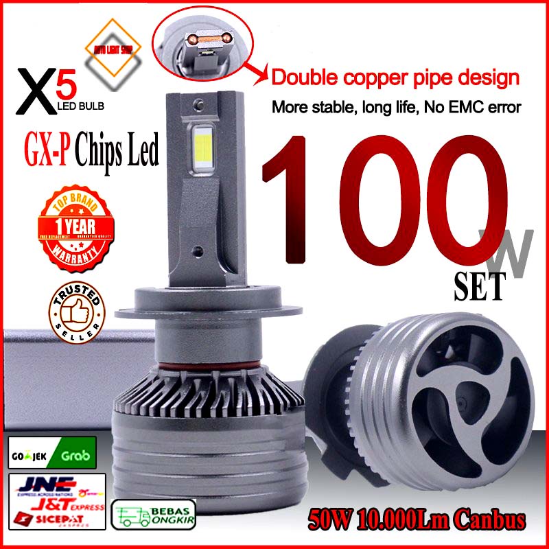 Led H4 Hi LO . X5 50 Watt DHP GXP Chips . Led X5 GXP DHP 50 watt