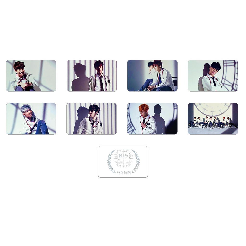 8pcs Kartu Pos Lomo Foto BTS WINGS YOU NEVER WALK ALONE SKOOL LUV AFFAIR SUGA JiMin V RM Jin Jhope