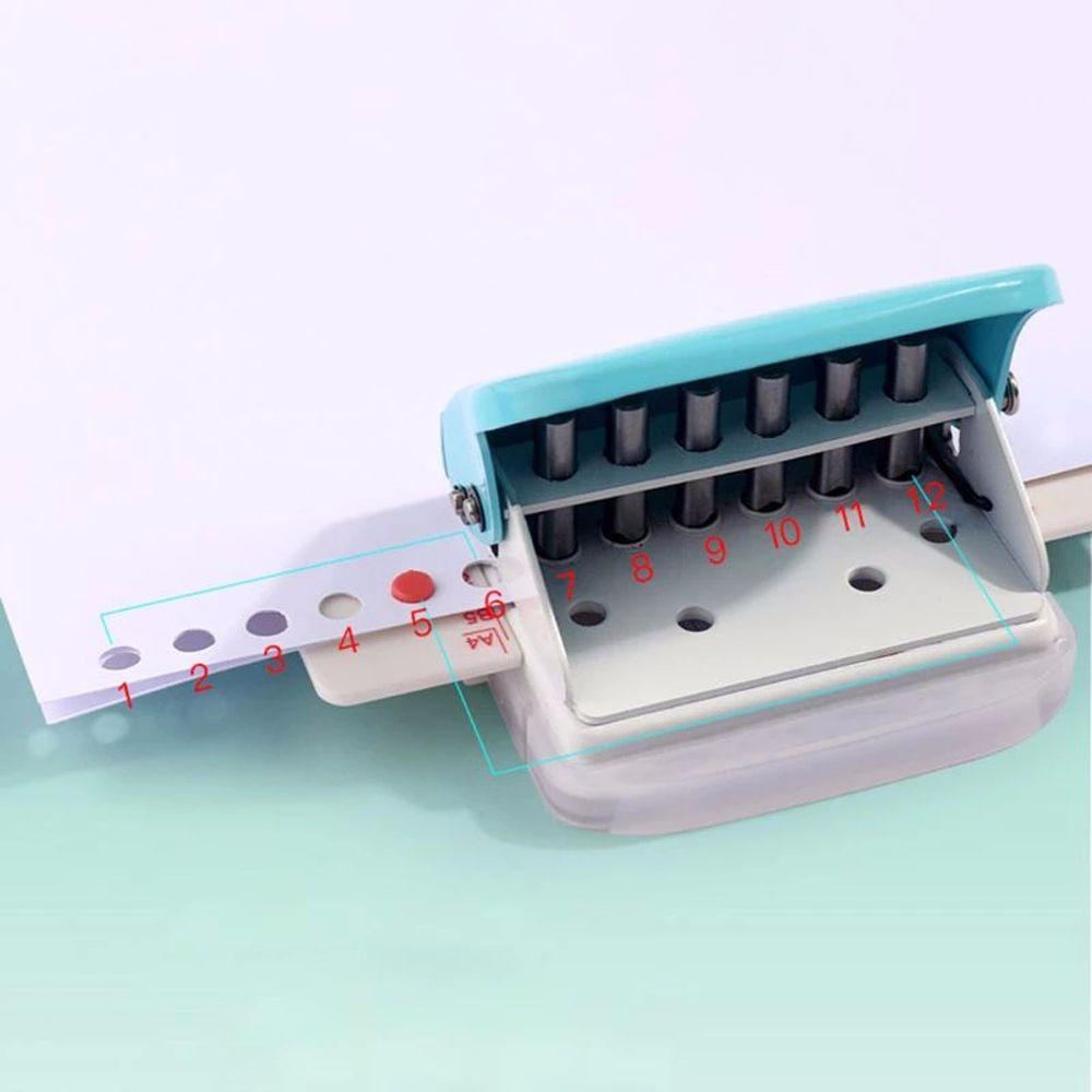 Lanfy Hole Puncher Portable Kapasitas 6mm Alat Tulis Sekolah Mengikat Perlengkapan 6-Hole Paper Punch