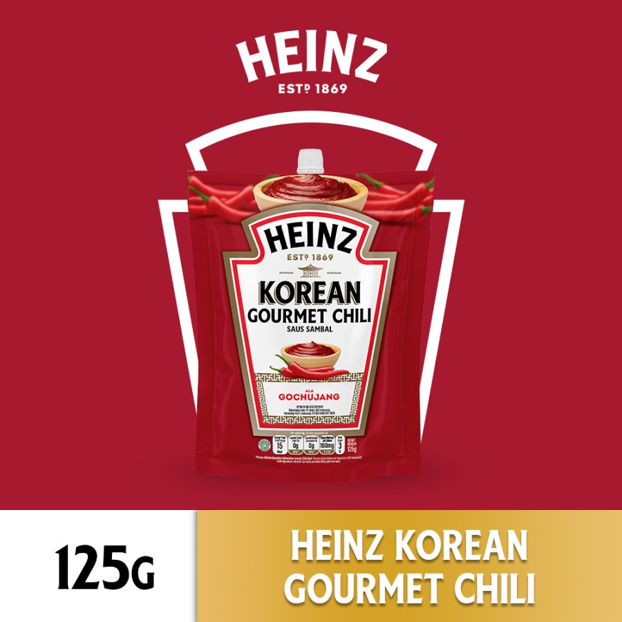 SAUS SAMBAL KOREA HEINZ KOREAN GOURMET CHILLI 125GR GOCHUJANG POUCH