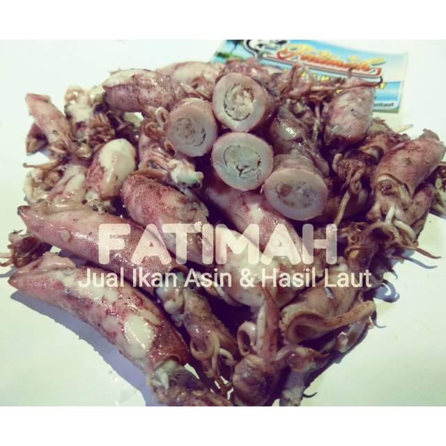 

Cumi Asin Telor Rebus 1KG Ukuran ±2-4cm Ikan Asin