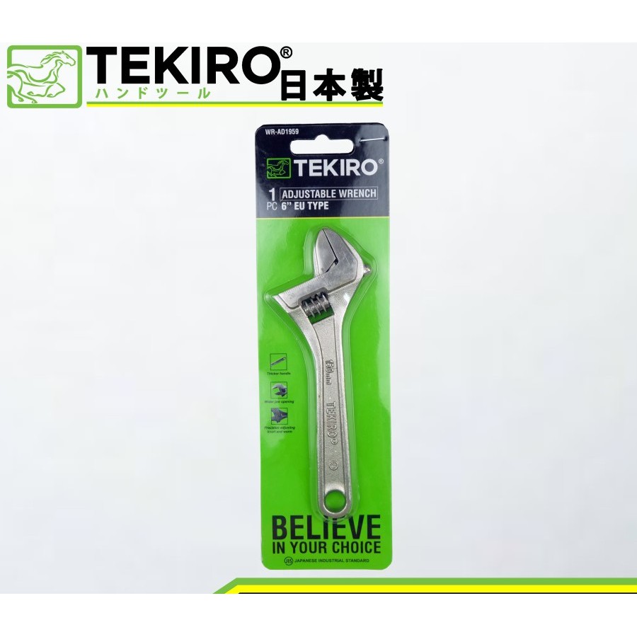 Tekiro Kunci Inggris 6" - Adjustable Wrench Tekiro 6 Inchi/KUNCI INGGRIS 6 INCH TEKIRO