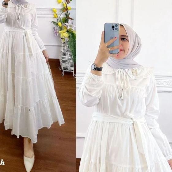 Awas Amora Dress Size L,XL,XXL,3L Maxi Rayon Baju Wanita Free Belt Baju Wanita Trend Kekinian Terbar