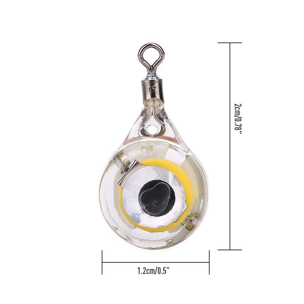 MOJITO DaolooXu Fishing Lure Trap Light LED Eye Shape Fishing Squid Bait Luminous Lure Lamp Sport