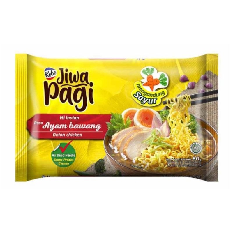 

kobe jiwa pagi mie instan rasa ayam bawang 80gr