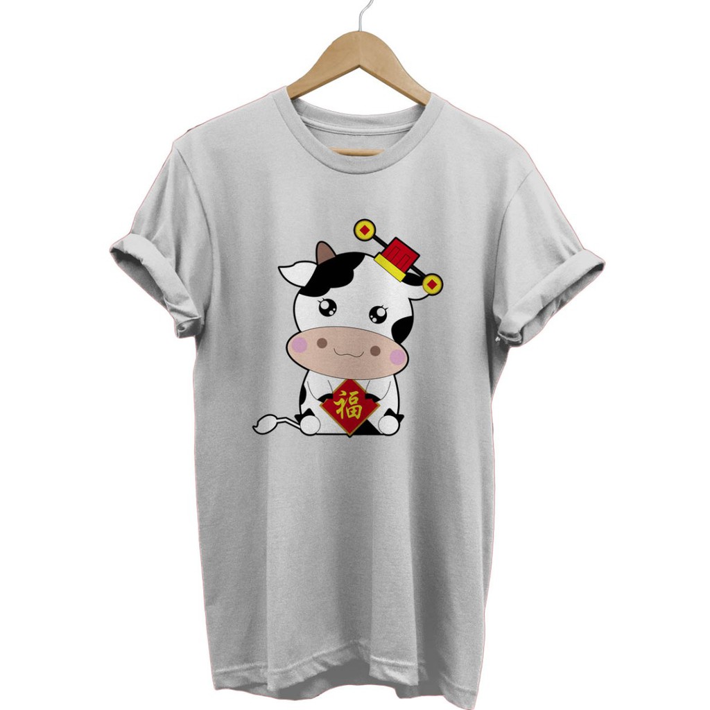 KAOS IMLEK SAPI CHUBBY LUCU BAJU SINCIA BAJU IMLEK KATUN COMBED 30S