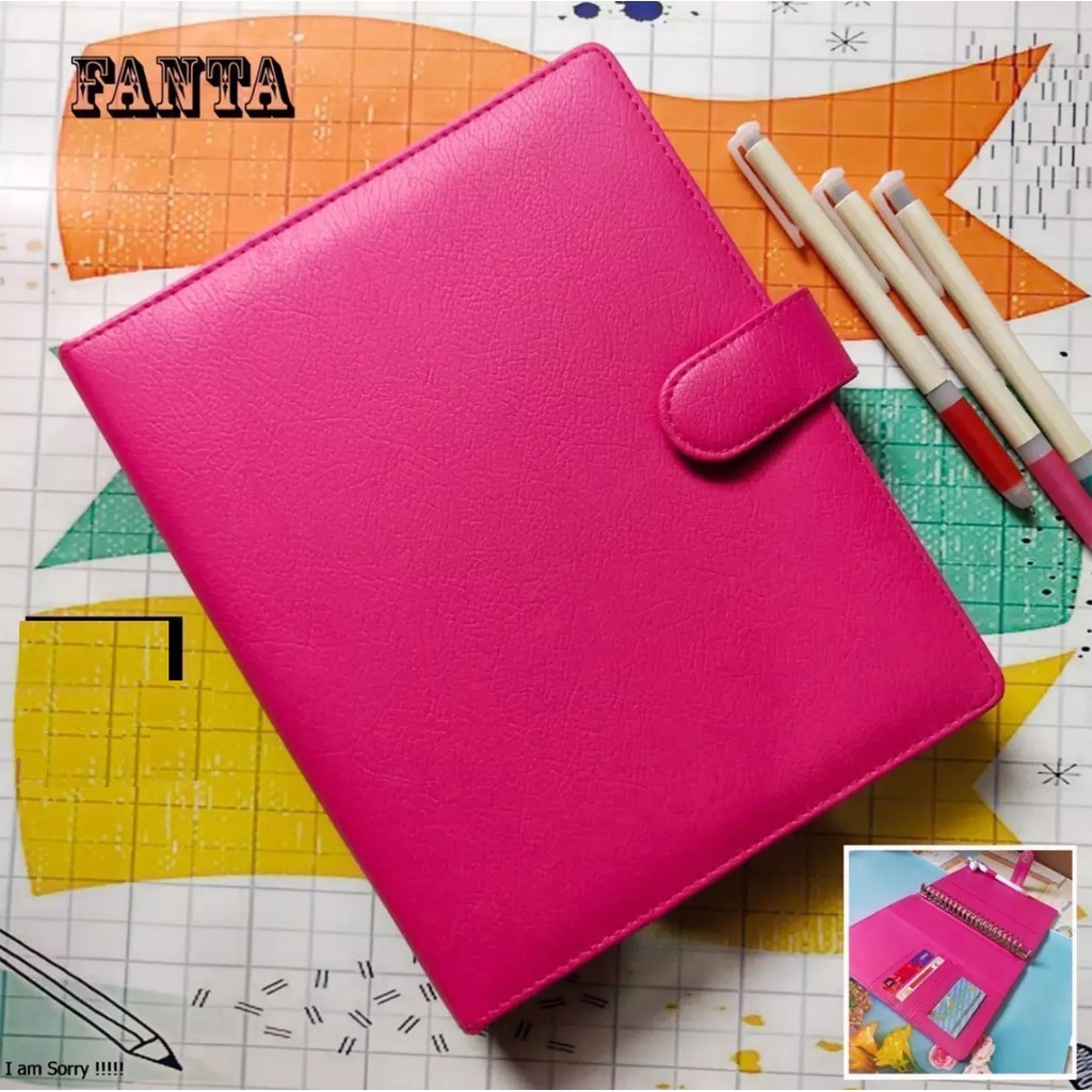 Binder kulit A5 PINK FANTA
