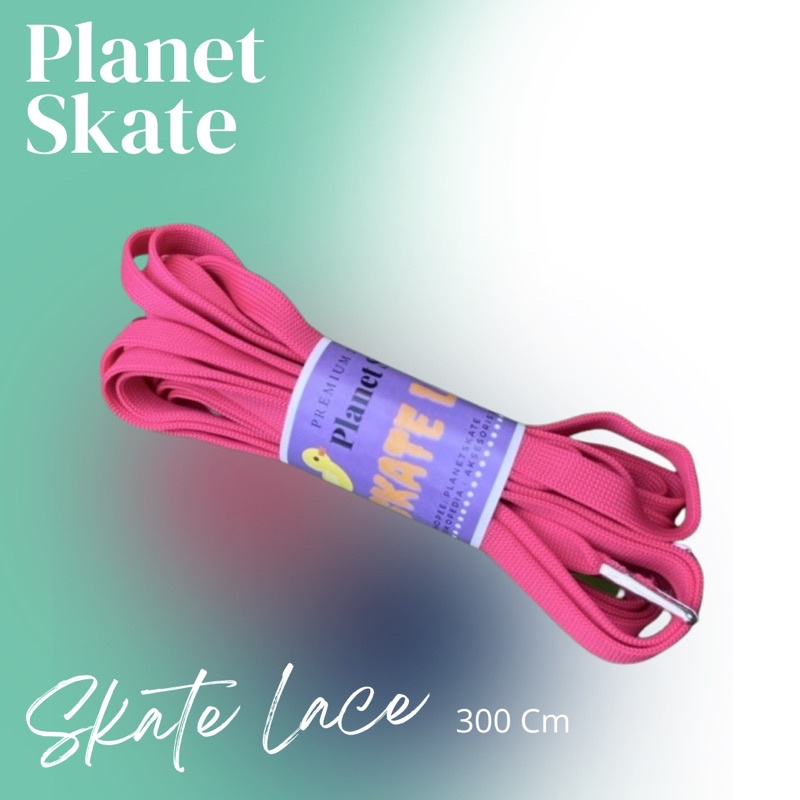 Hot Pink Roller Skate Inline Skate Shoe Lace / Tali sepatu roda panjang 260cm