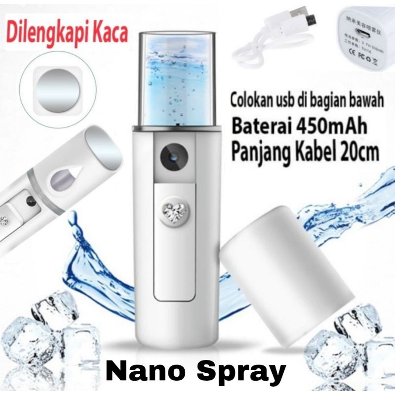 Nano Spray Face Portable USB Pelembab Wajah Face Mist Sprayer
