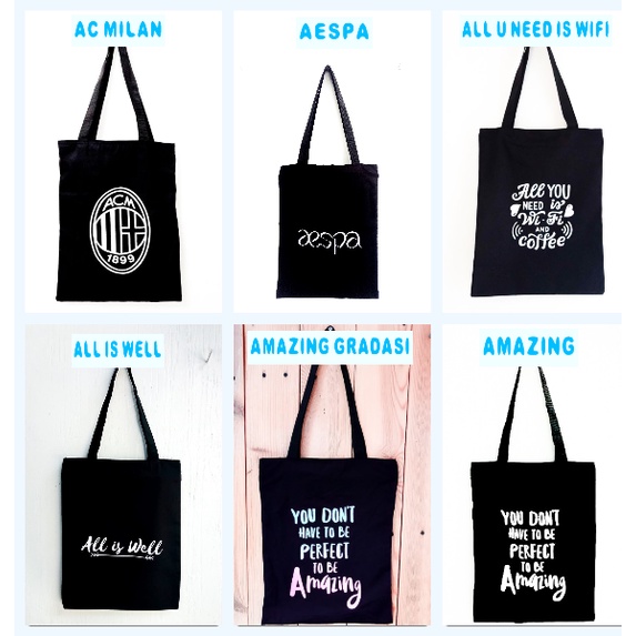 (PART 11) New TOTEBAG DRILL zodiak kekinian bahan drill halus [Ada Resleting] || Kiiyoomii ||