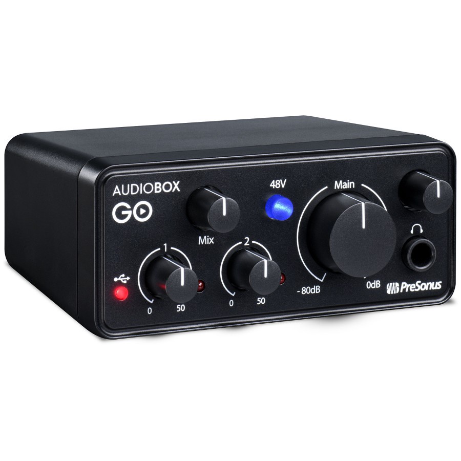 Presonus AudioBox GO Compact Audio Interface Soundcard Recording