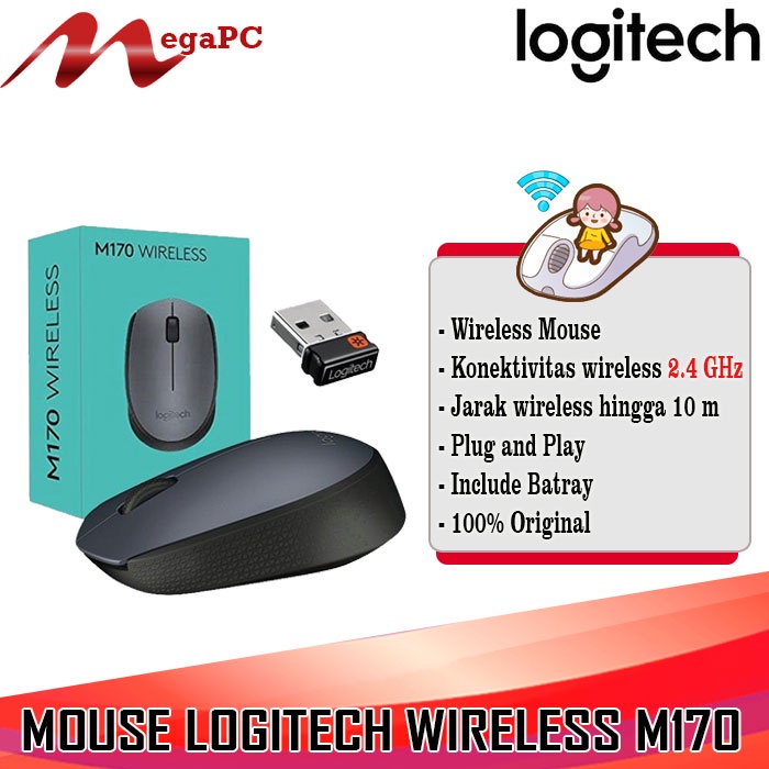 Mouse Logitech M170 Wireless