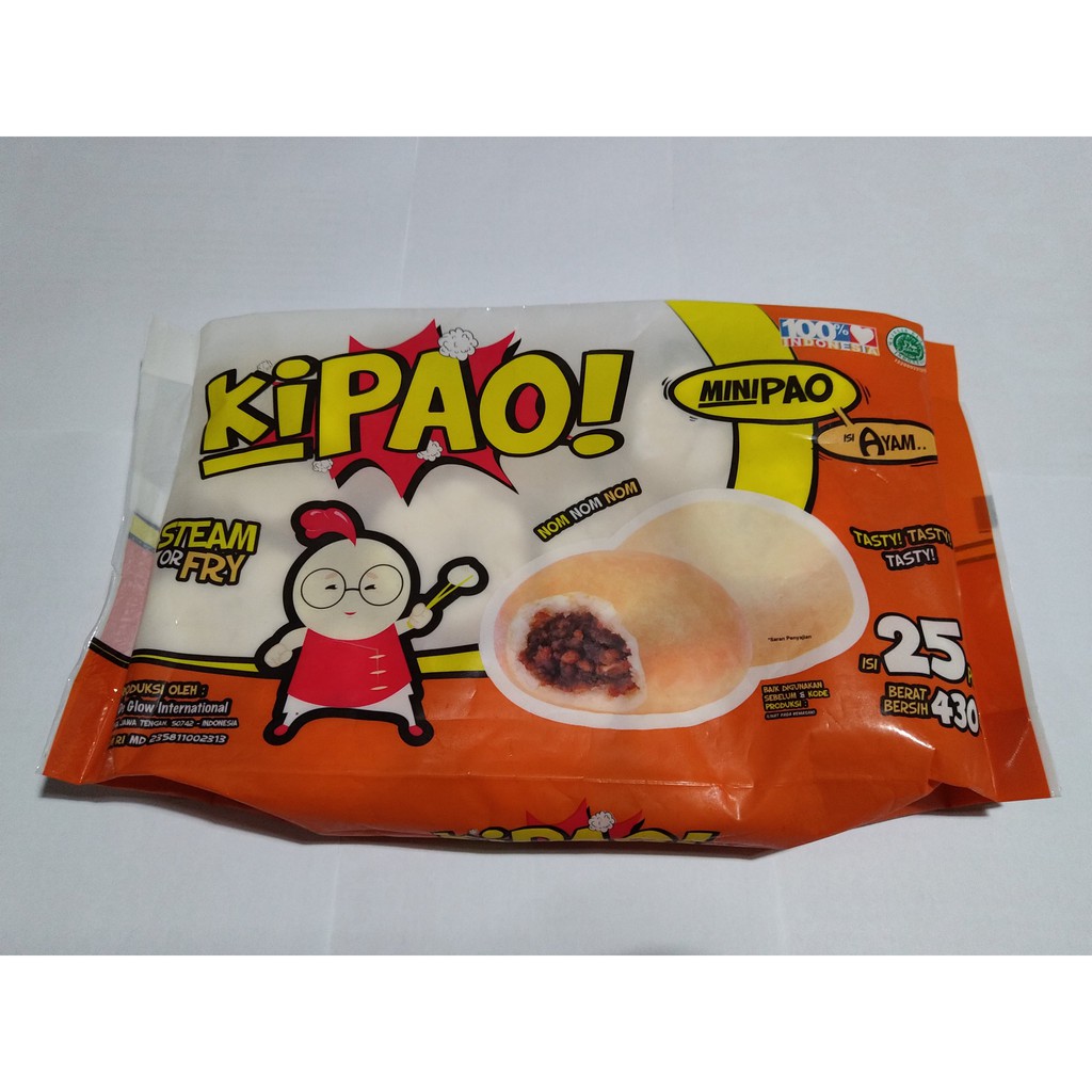 

KIPAO! MINIPAO AYAM ISI 25 pcs 430 gram / Frozen Food / Makanan Beku / / KIPAO MINIPAO AYAM