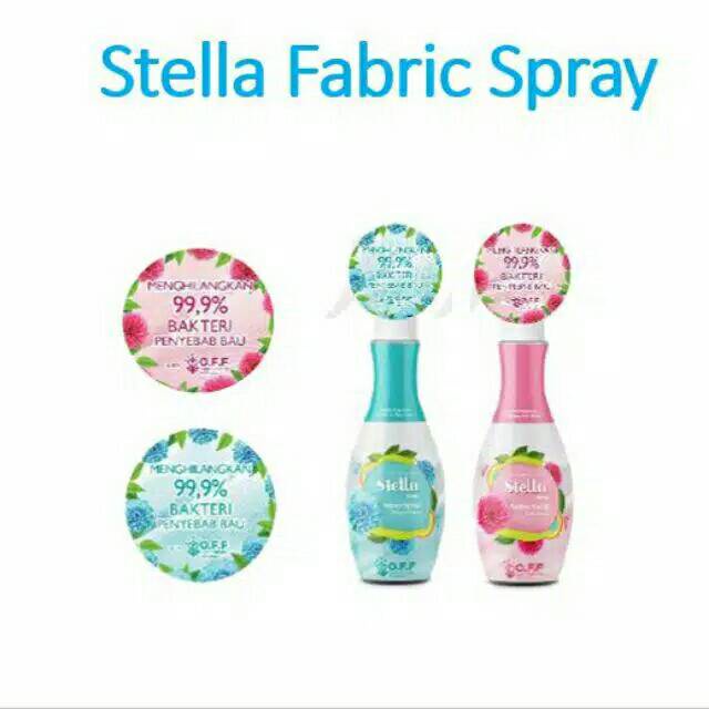 Stella Fabric Spray Cotton Blom Penghilang Bau Kain 200ml + 45ml