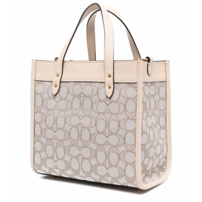 Coach Field Tote 22 In Signature Jacquard (C3865)