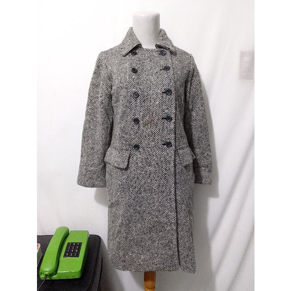 D&S wol long coat / jacket vintage wol