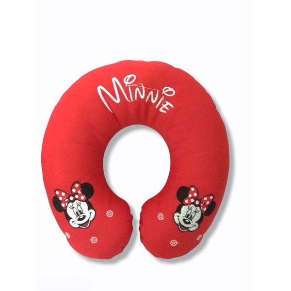 Bantal Leher Karakter Minnie Mouse Bahan Velboa isi Darcon