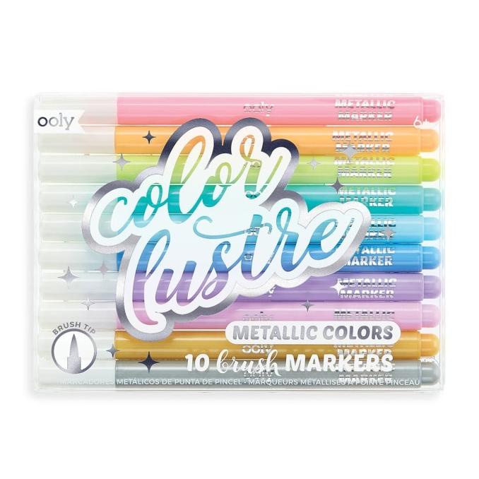 

Ooly - Color Lustre Metallic Brush Markers (set of 10)