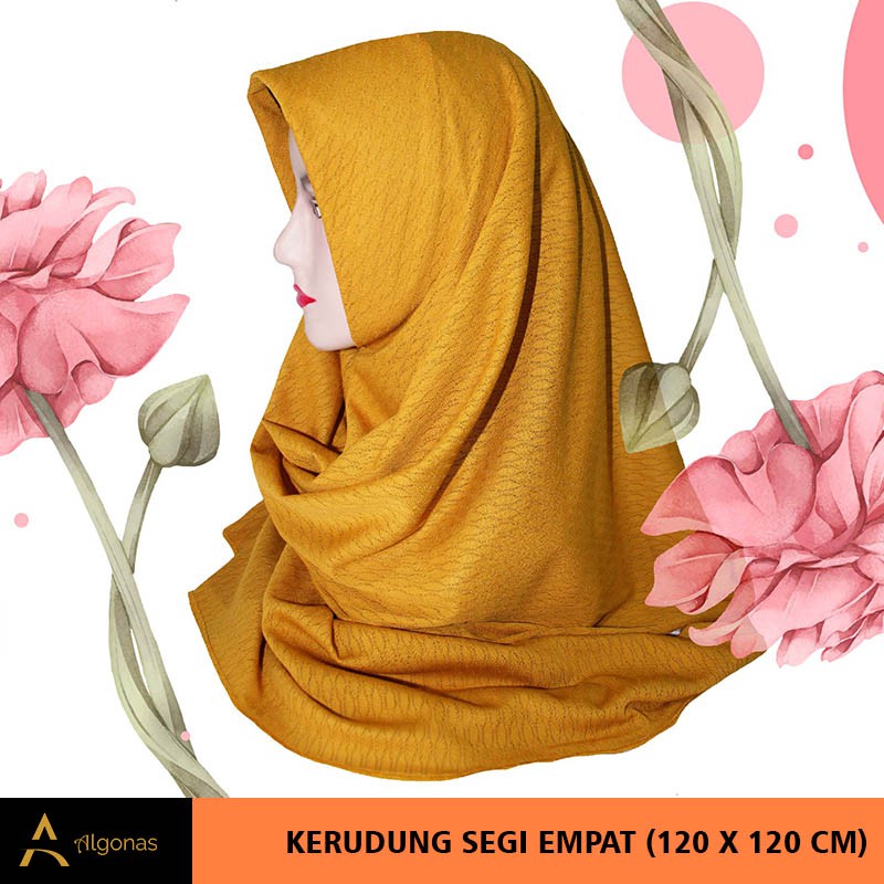Kerudung Hijab Segi Empat Hexagon 120x120