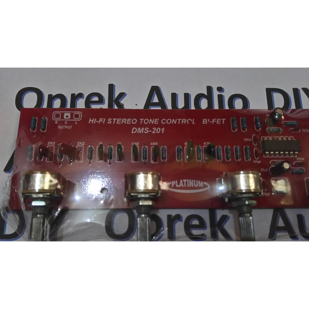 DIY AUDIO KIT TONE CONTROL STEREO Kit Platinum DMS-201 KIT BI-FET DMS201 TONE CONTROL